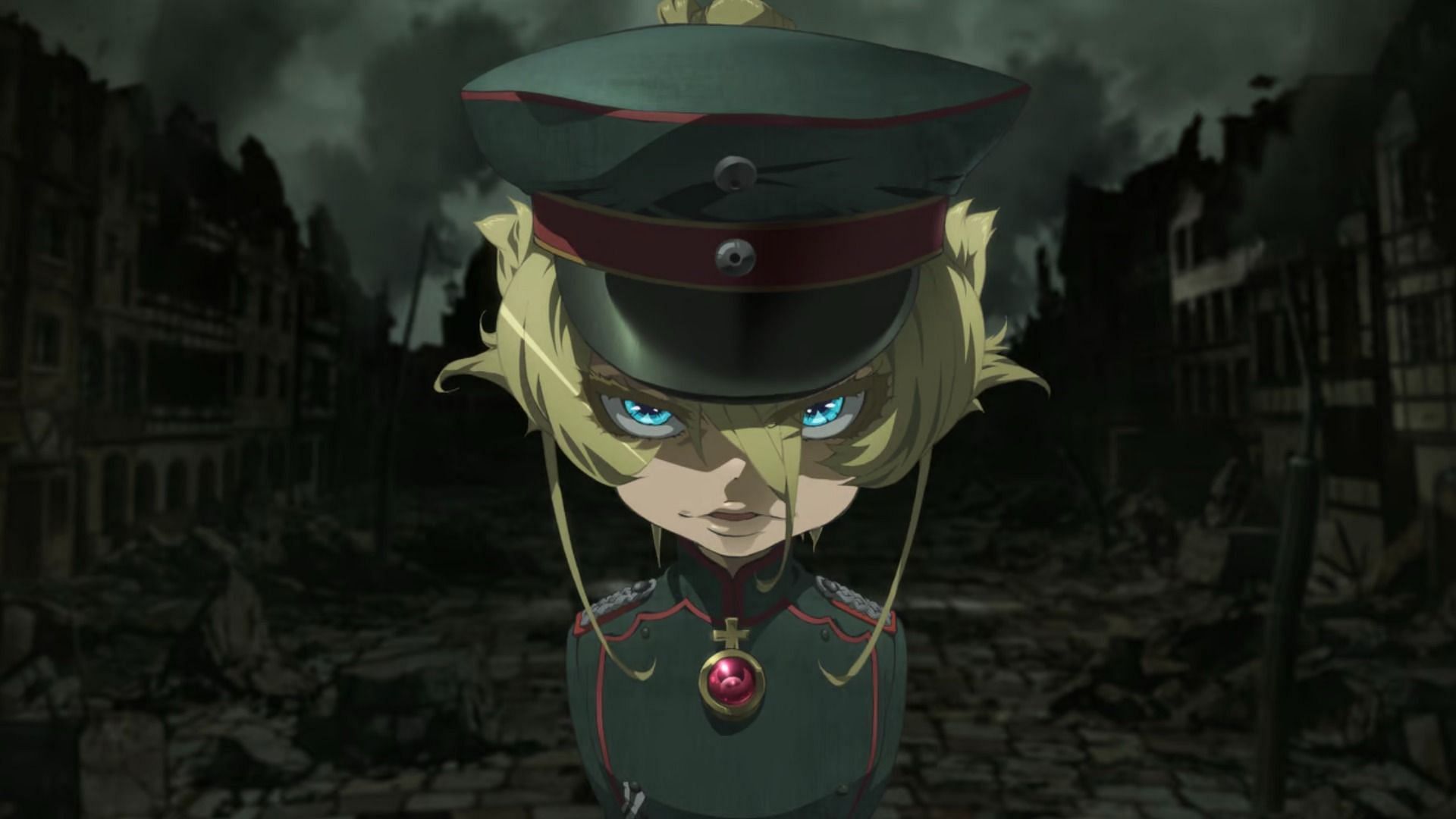 Tanya Degurechaff as seen in anime (Image via Studio Nut)
